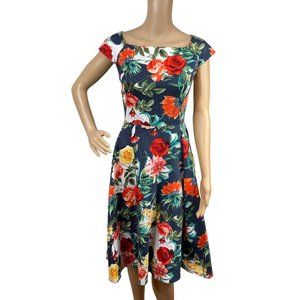 Floral Fit and Flare Dress